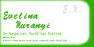 evelina muranyi business card